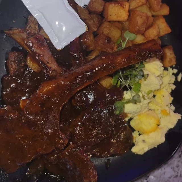 Lamb Chop Breakfast.