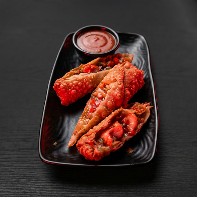 Seafood Egg Rolls.