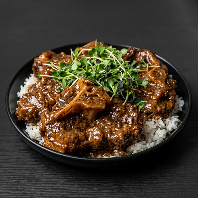 Oxtails Dinner.